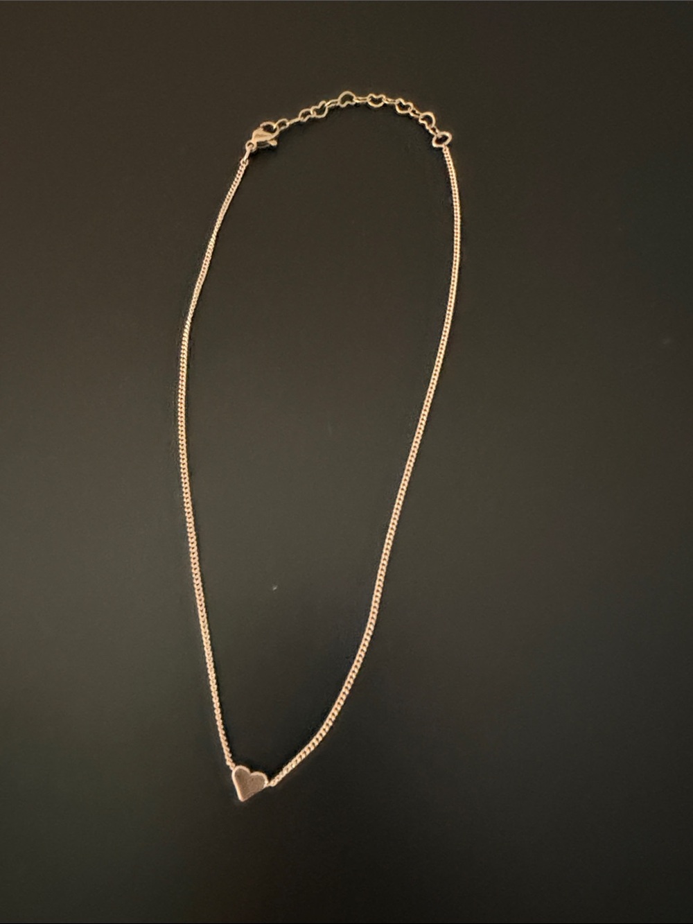 Brandy Melville Gold Heart Pendant Necklace